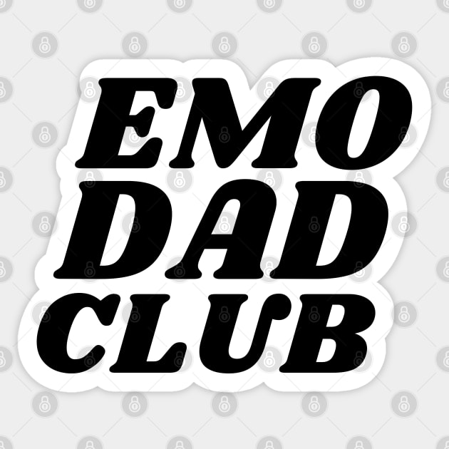 Emo Dad Club Sticker by blueduckstuff